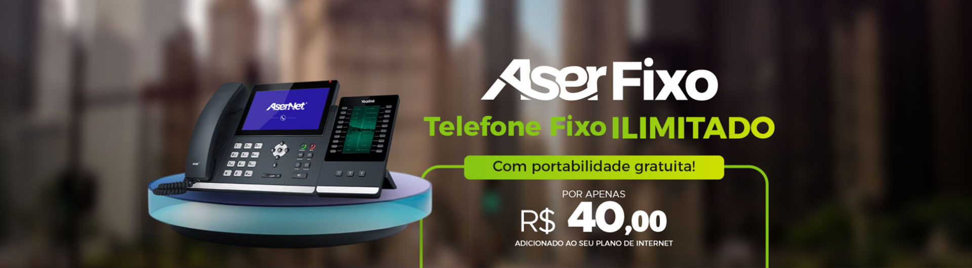 Fixo de internet AserNet
